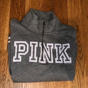 PINK QUARTER ZIP